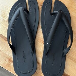 Maison Martin Margiela Black Thong Sandals
